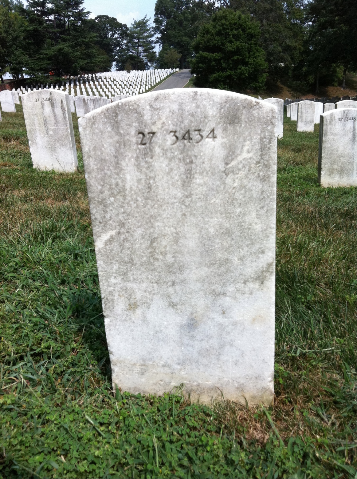 Back of headstone — Lizzie Minor