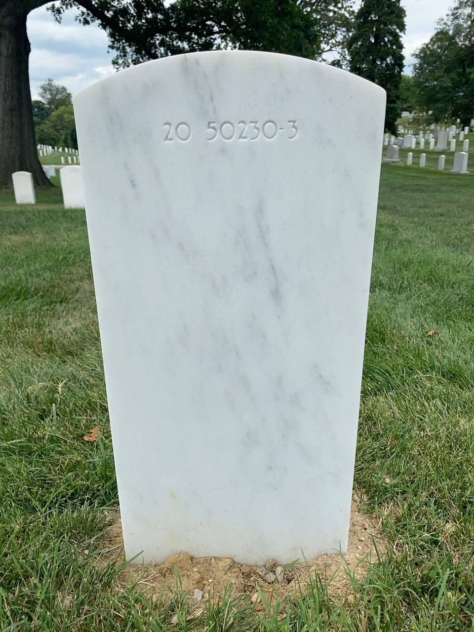 Back of headstone — Edward A Mcavoy