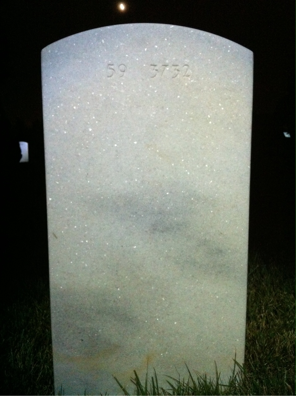Back of headstone — Josh Jackson