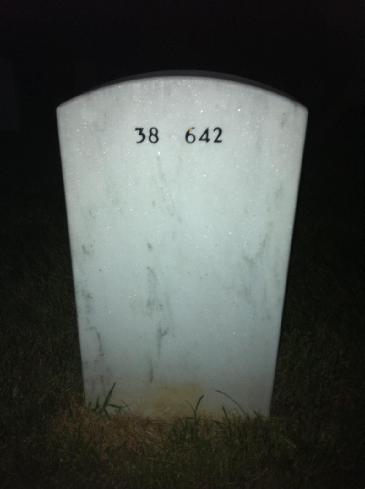 Back of headstone — Robert Jones