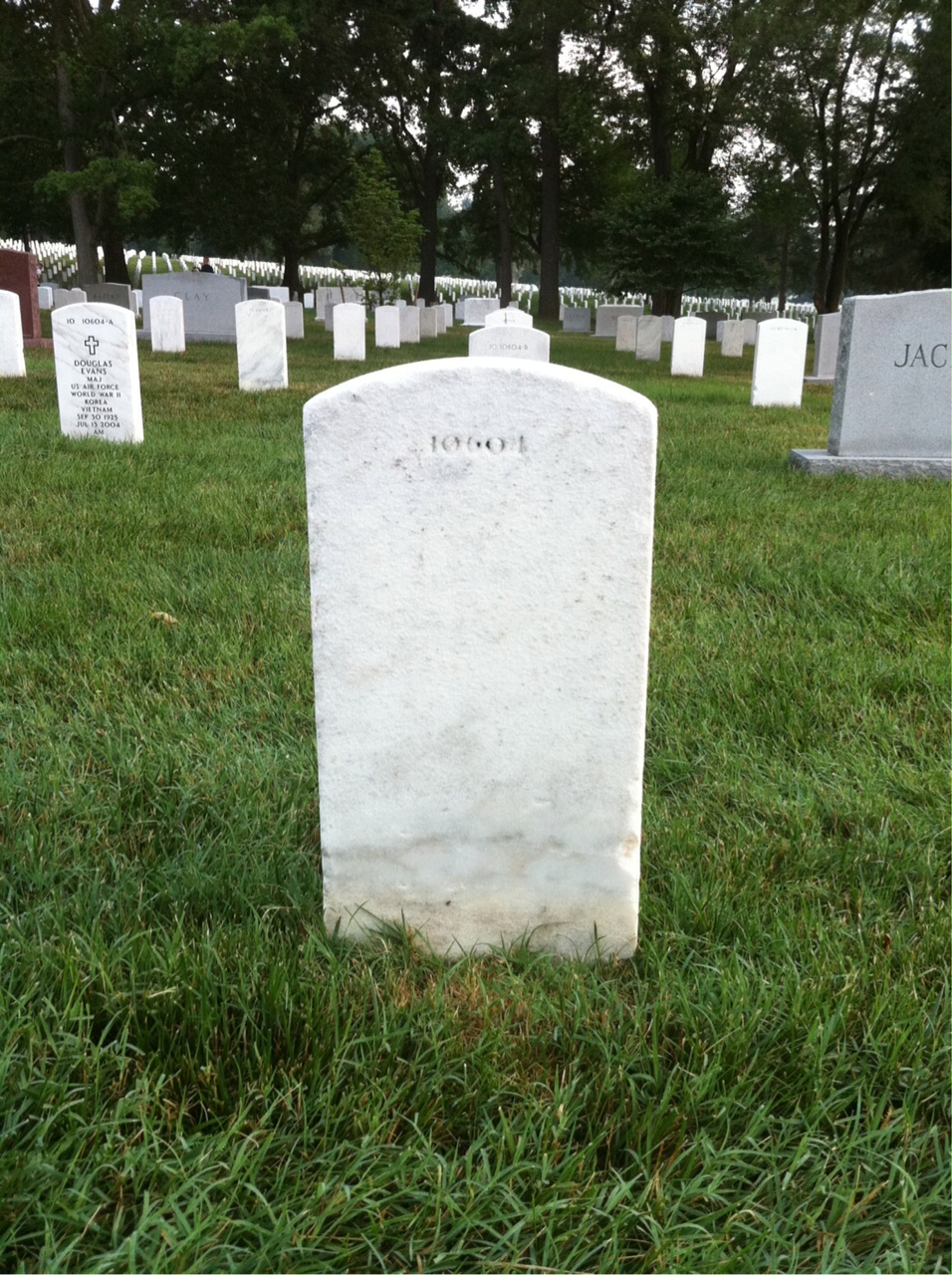 Back of headstone — William A Tipton