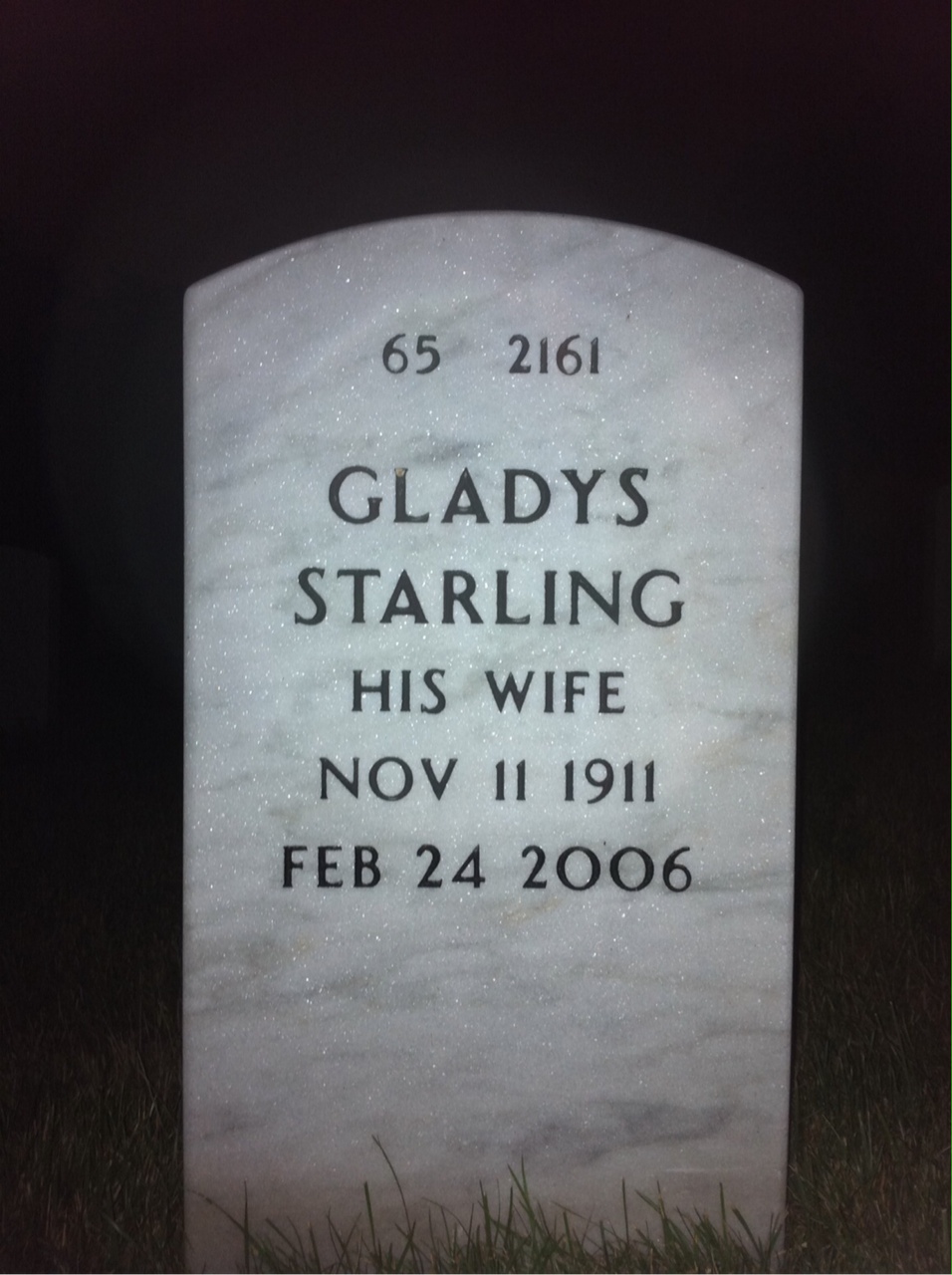 Back of headstone — Edward Crockett