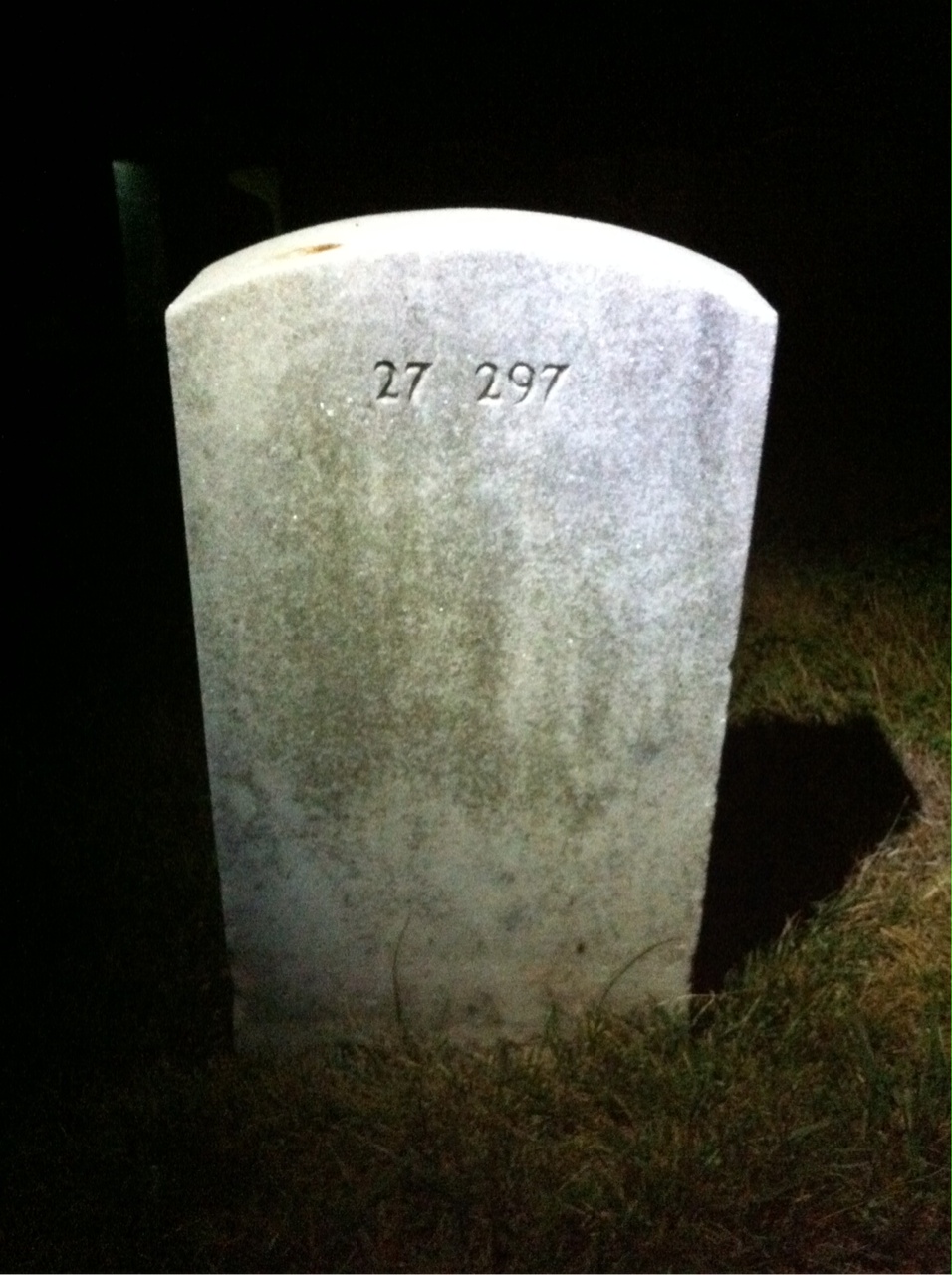 Back of headstone — Elias Mott
