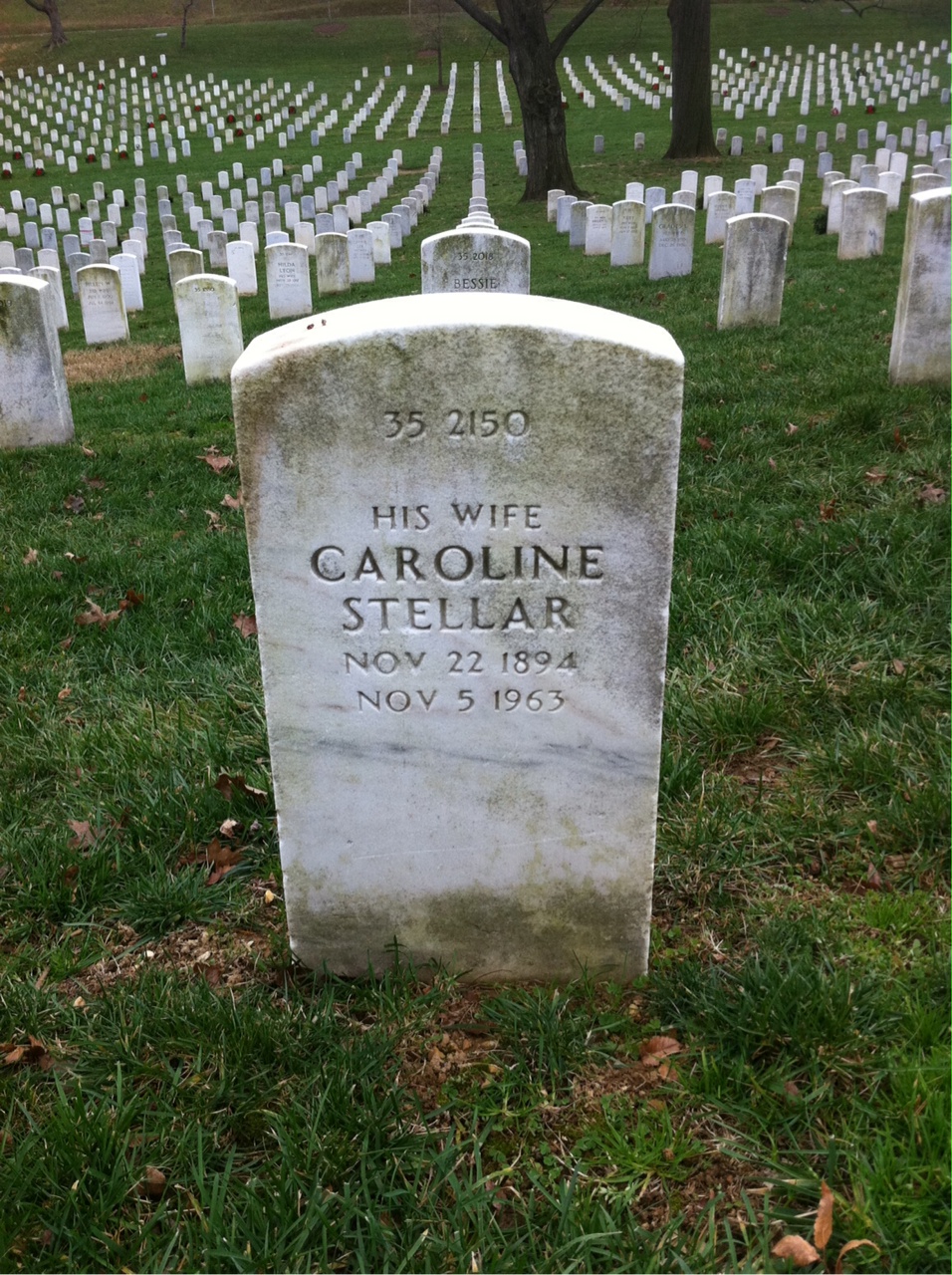 Back of headstone — William Bennett