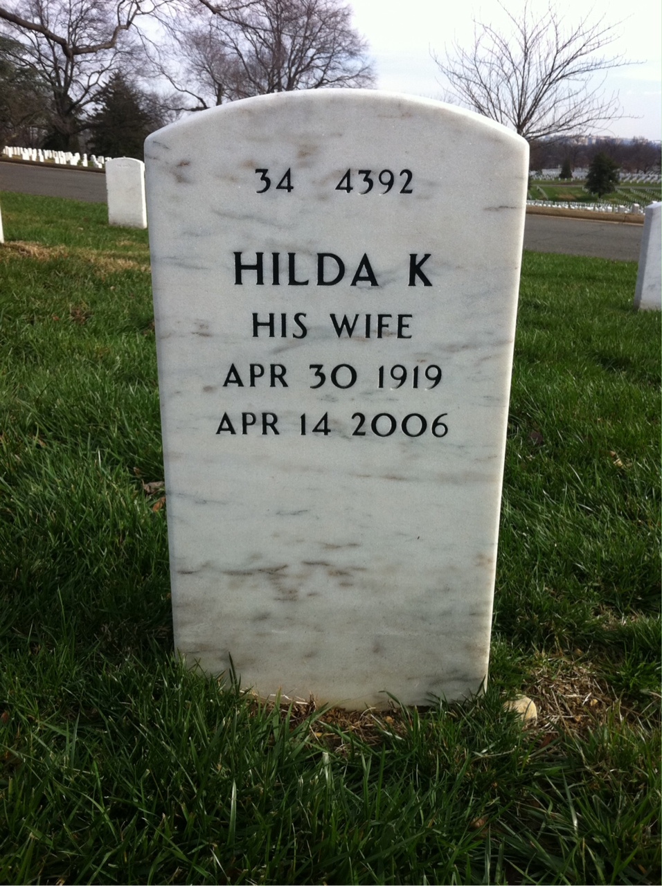 Back of headstone — Henry Sprouse