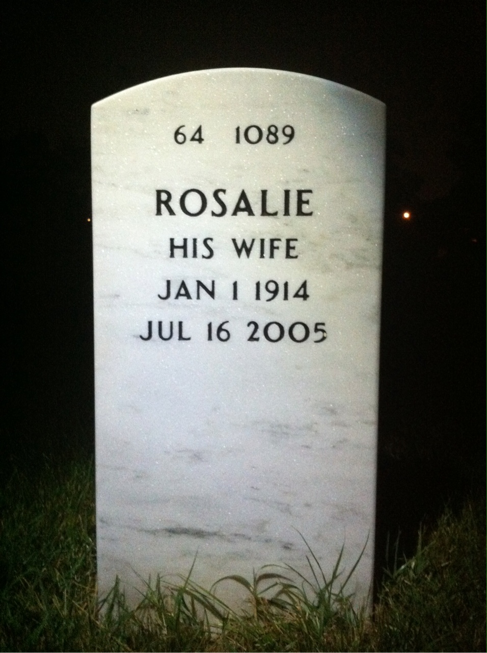 Back of headstone — Alfred Silberman