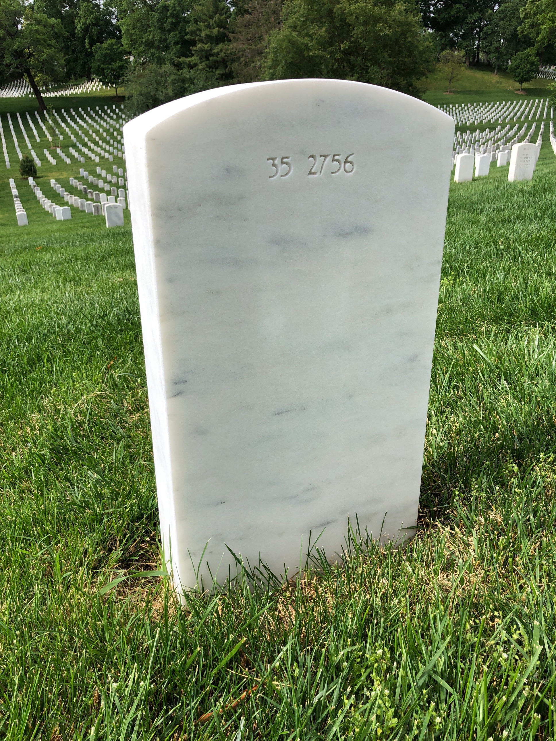 Back of headstone — Joseph Mulligan