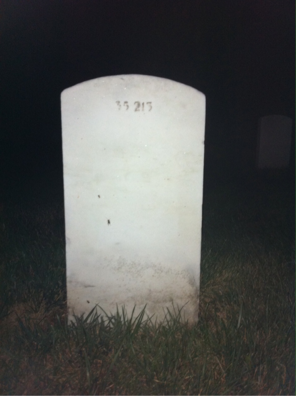Back of headstone — Herman Mills