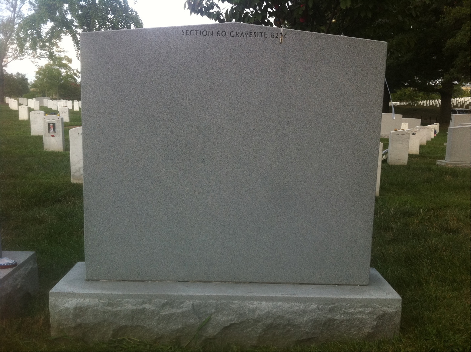 Back of headstone — Paul Czerwonka