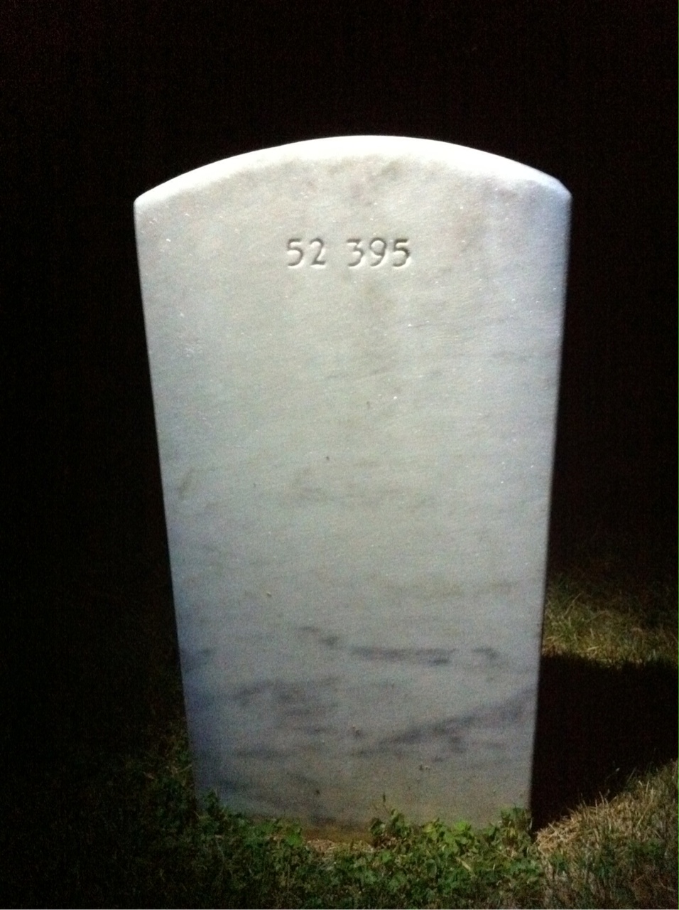 Back of headstone — Emma Mcneal