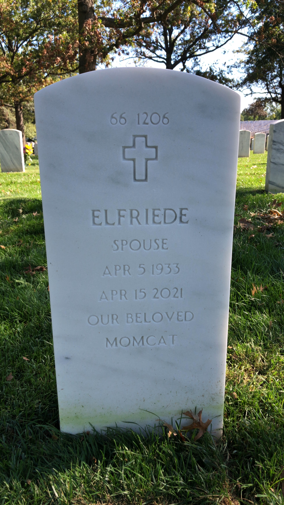 Back of headstone — Leroy Reay