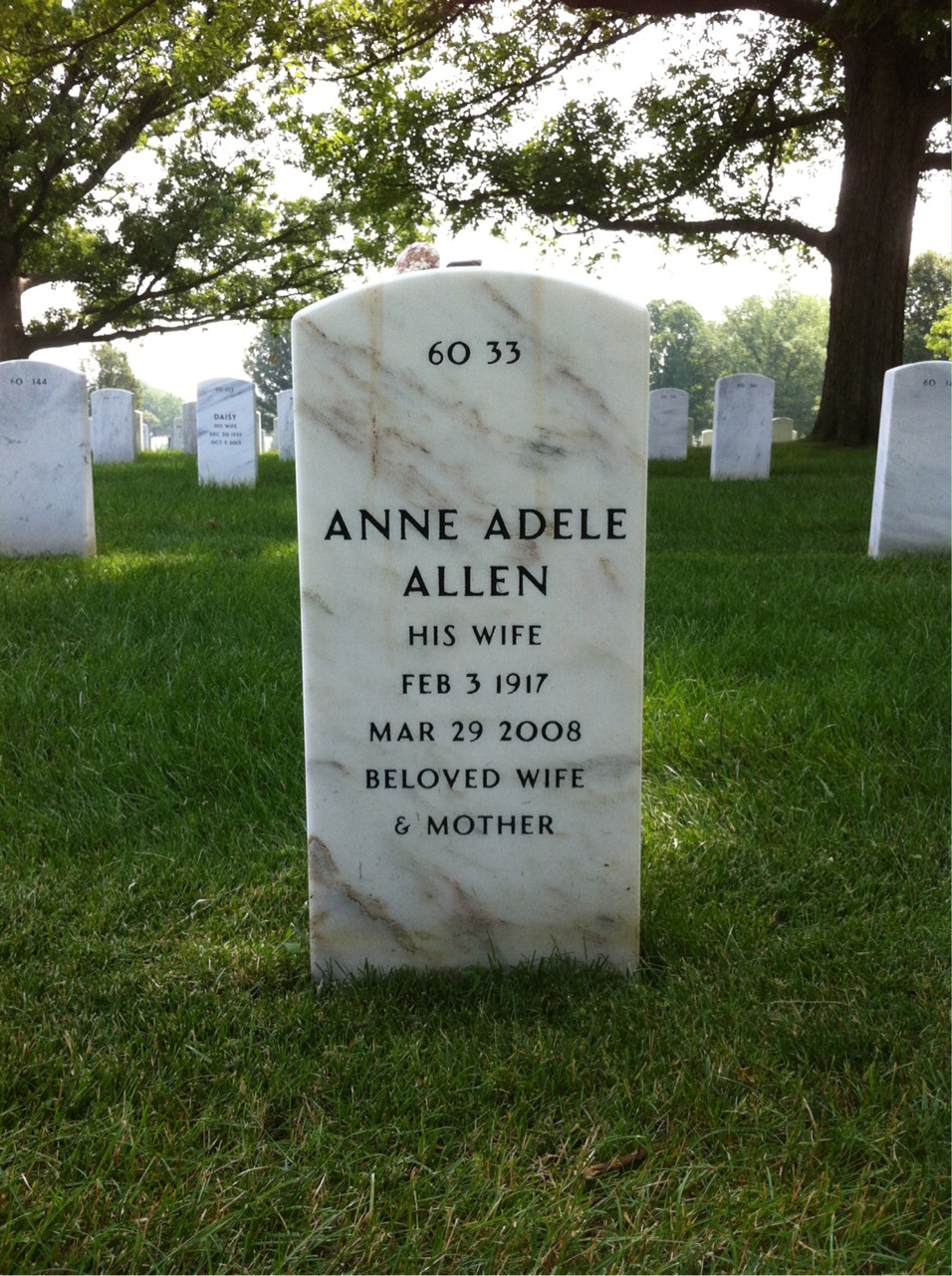 Back of headstone — Richard Bassler