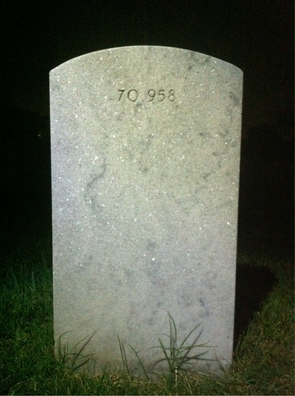 Back of headstone — Robert Alarcon