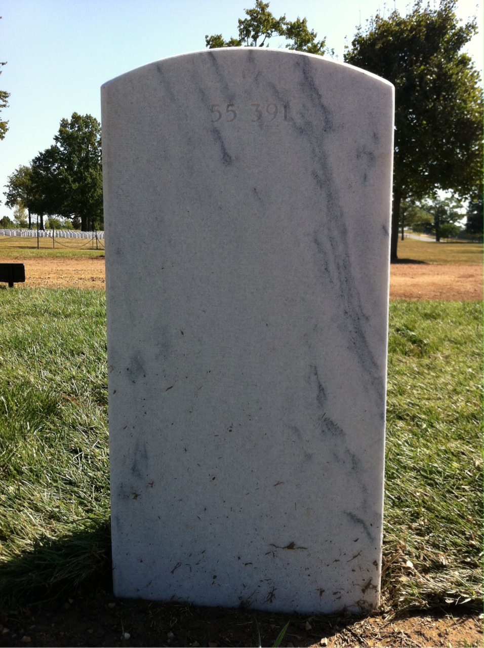 Back of headstone — Walter Andrew Beattie