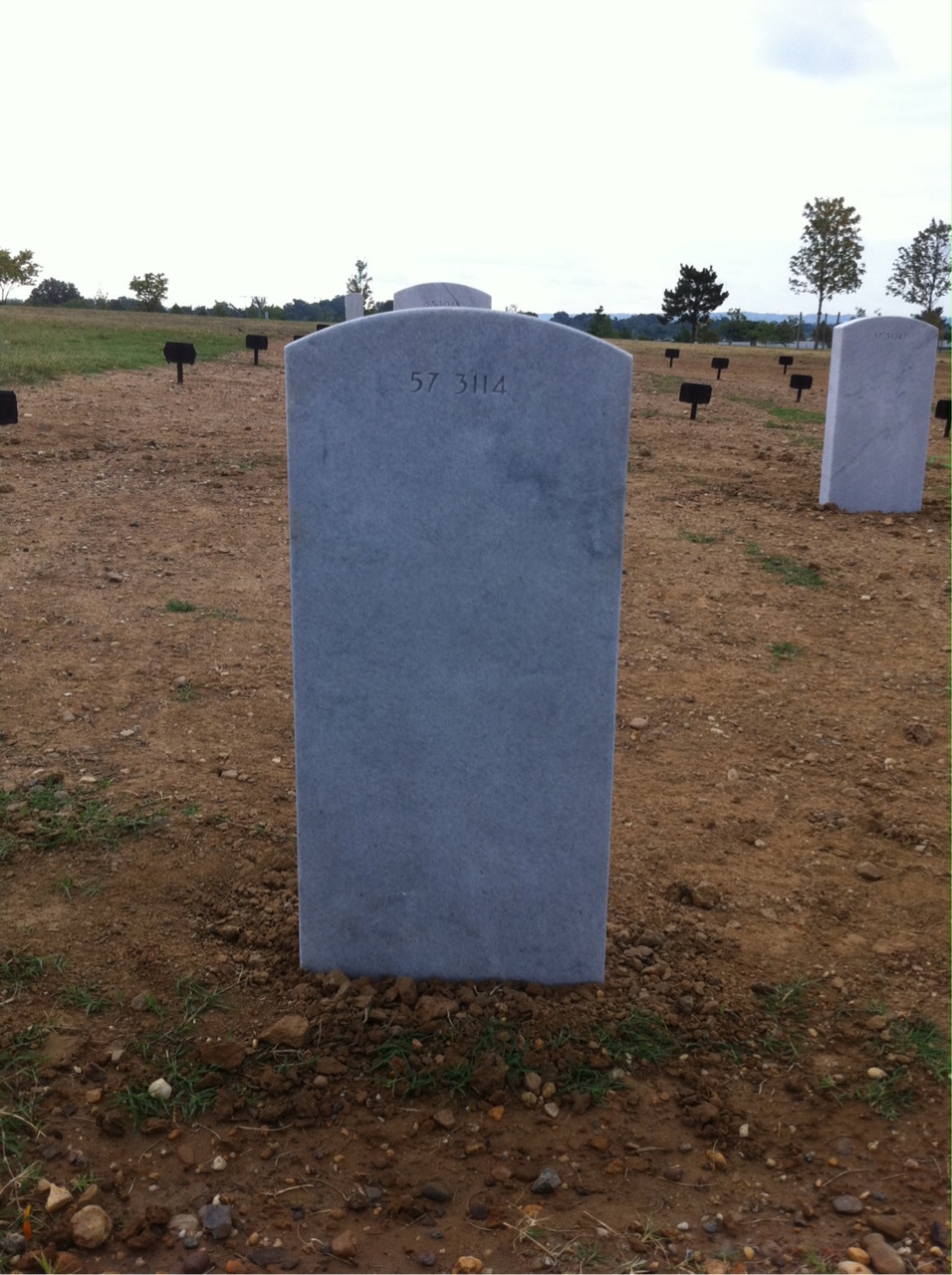 Back of headstone — William Winspear