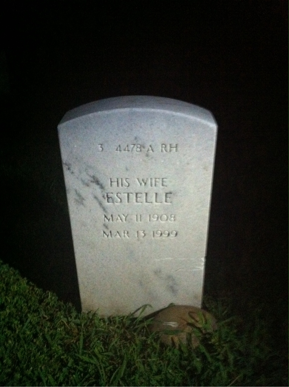 Back of headstone — Vincent Murphy