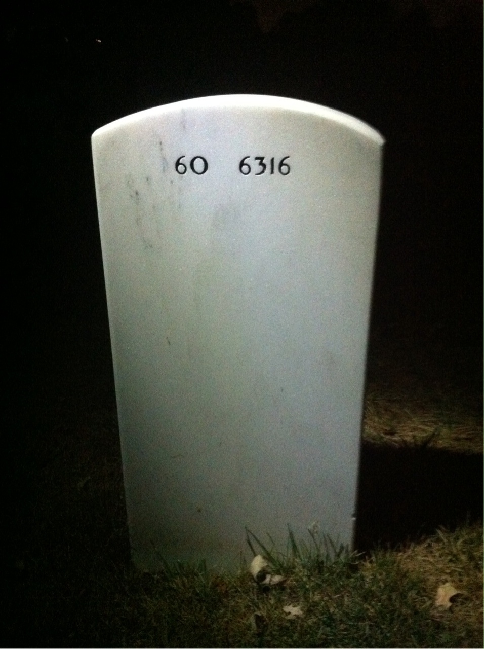 Back of headstone — Louis Dispirito