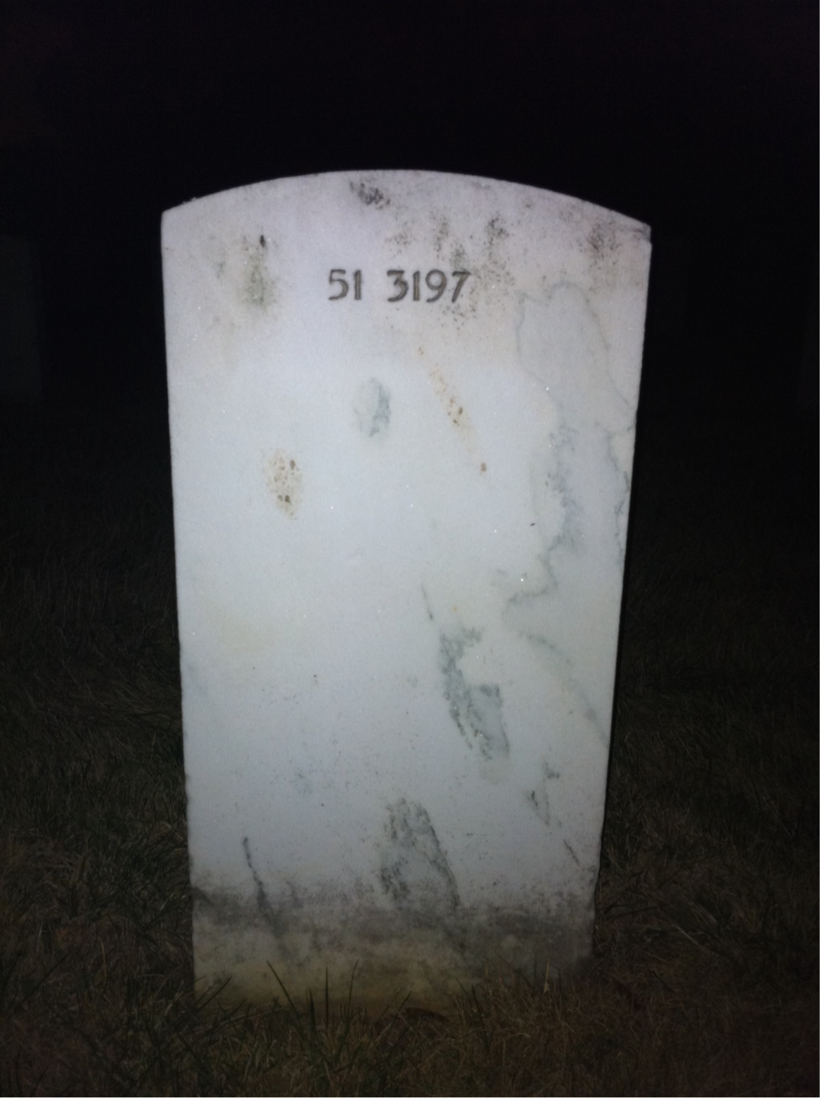 Back of headstone — Kenneth Barnwell