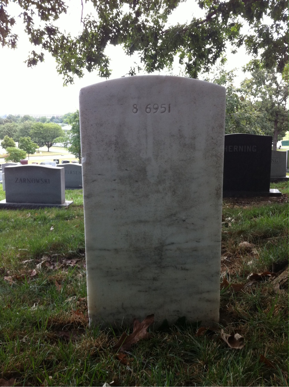 Back of headstone — Dale Molsberry