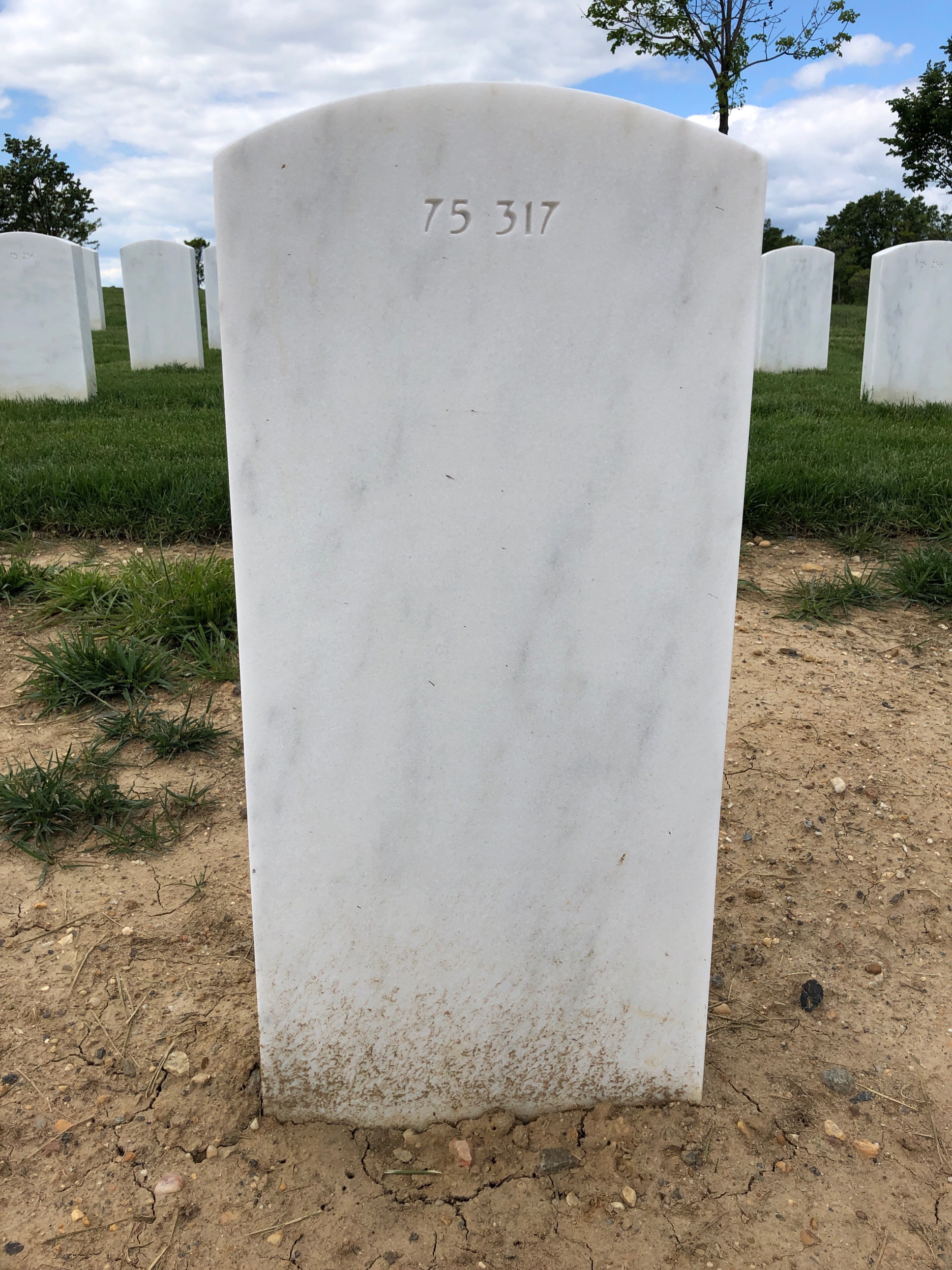 Back of headstone — Michael Bohonak