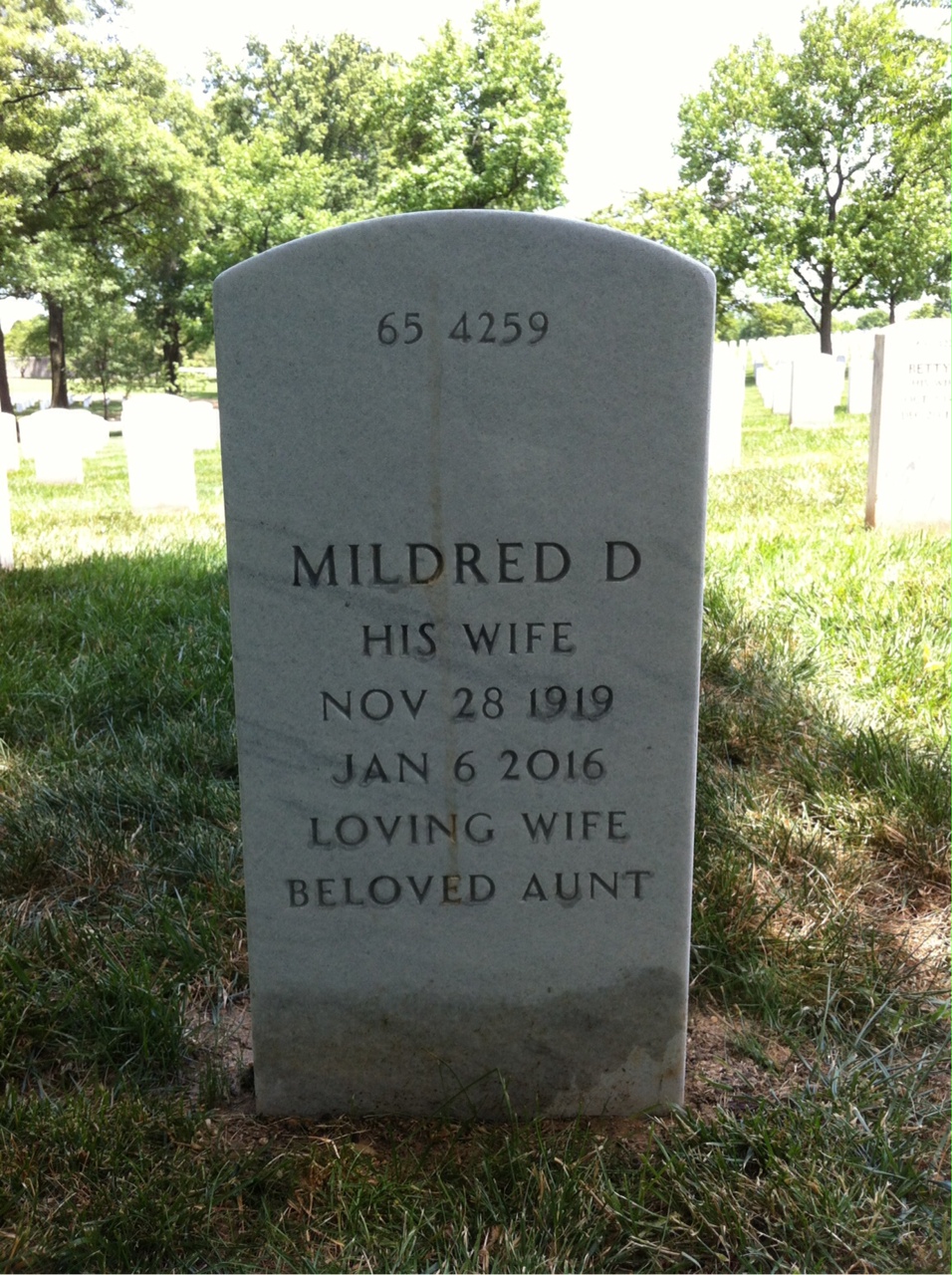 Headstone shared by 2 interments, including Robert Jennings Klein