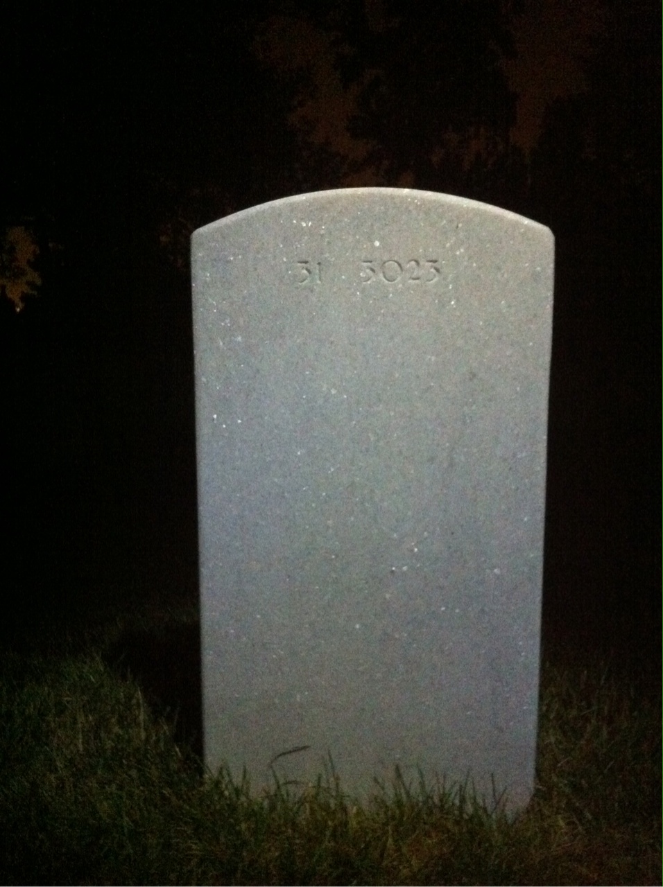 Back of headstone — Jim Shatt