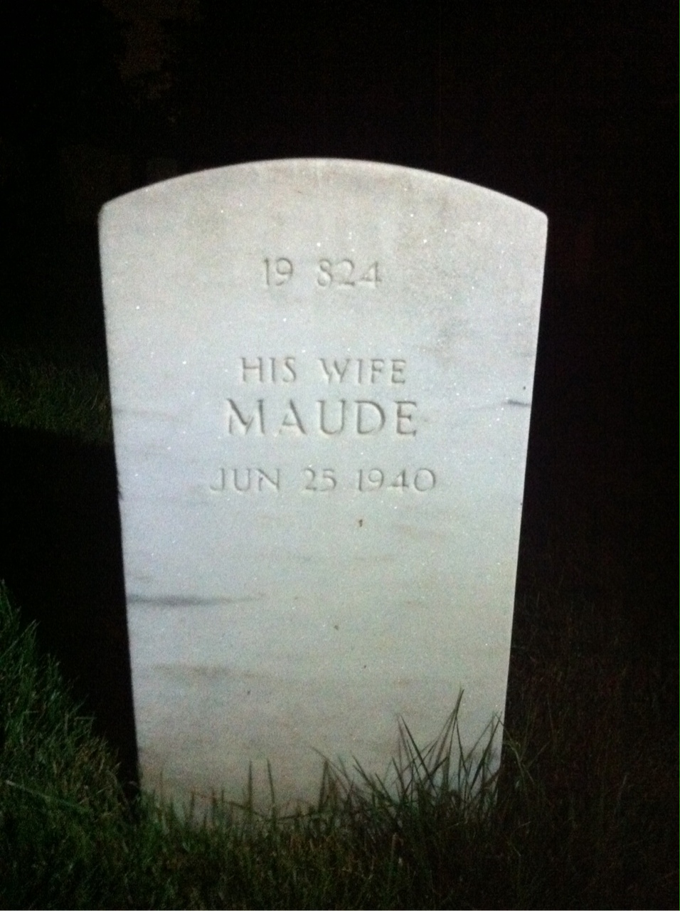 Back of headstone — Julius Arnold