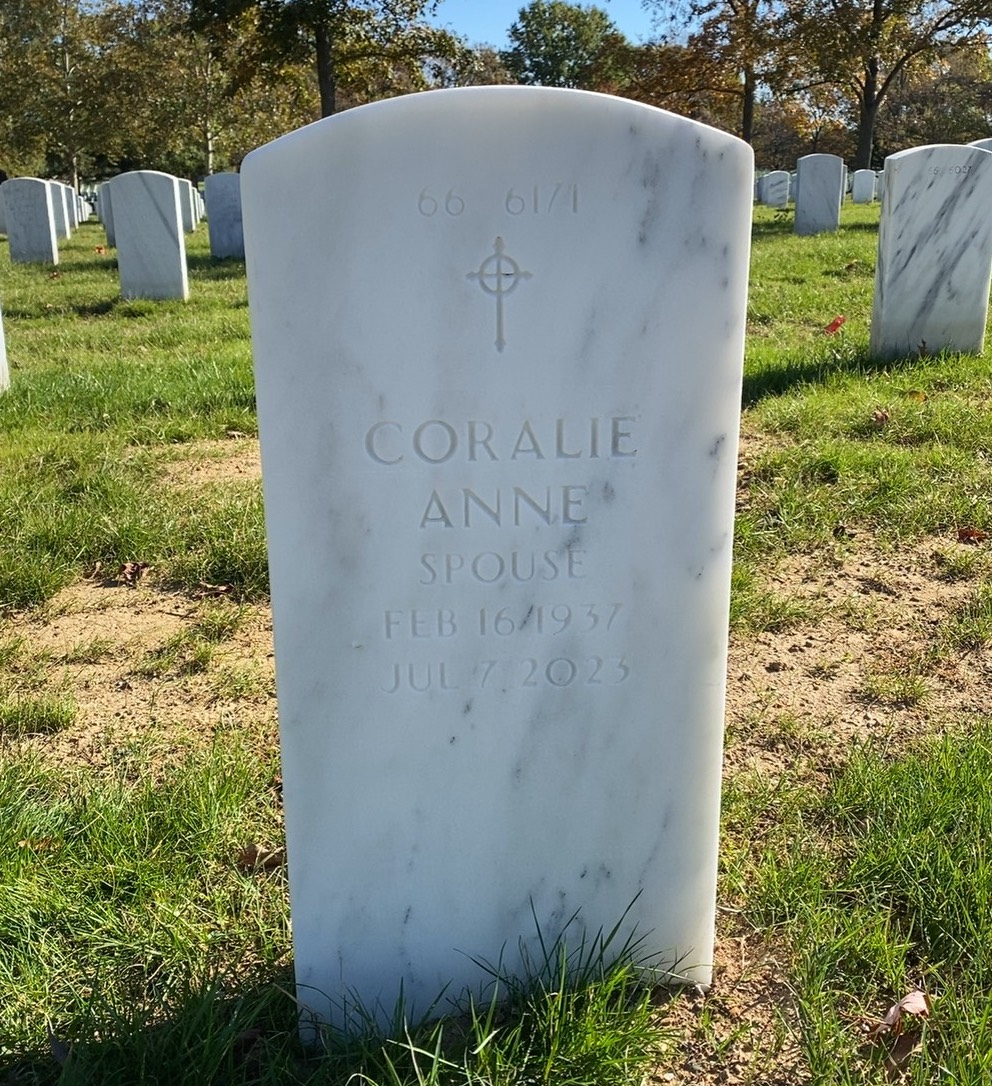 Back of headstone — John Adams