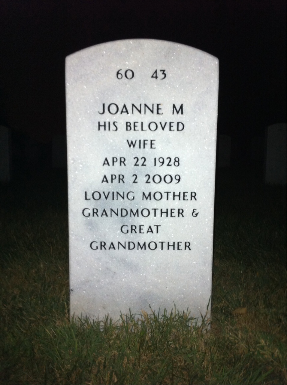 Back of headstone — Francis Satterlee