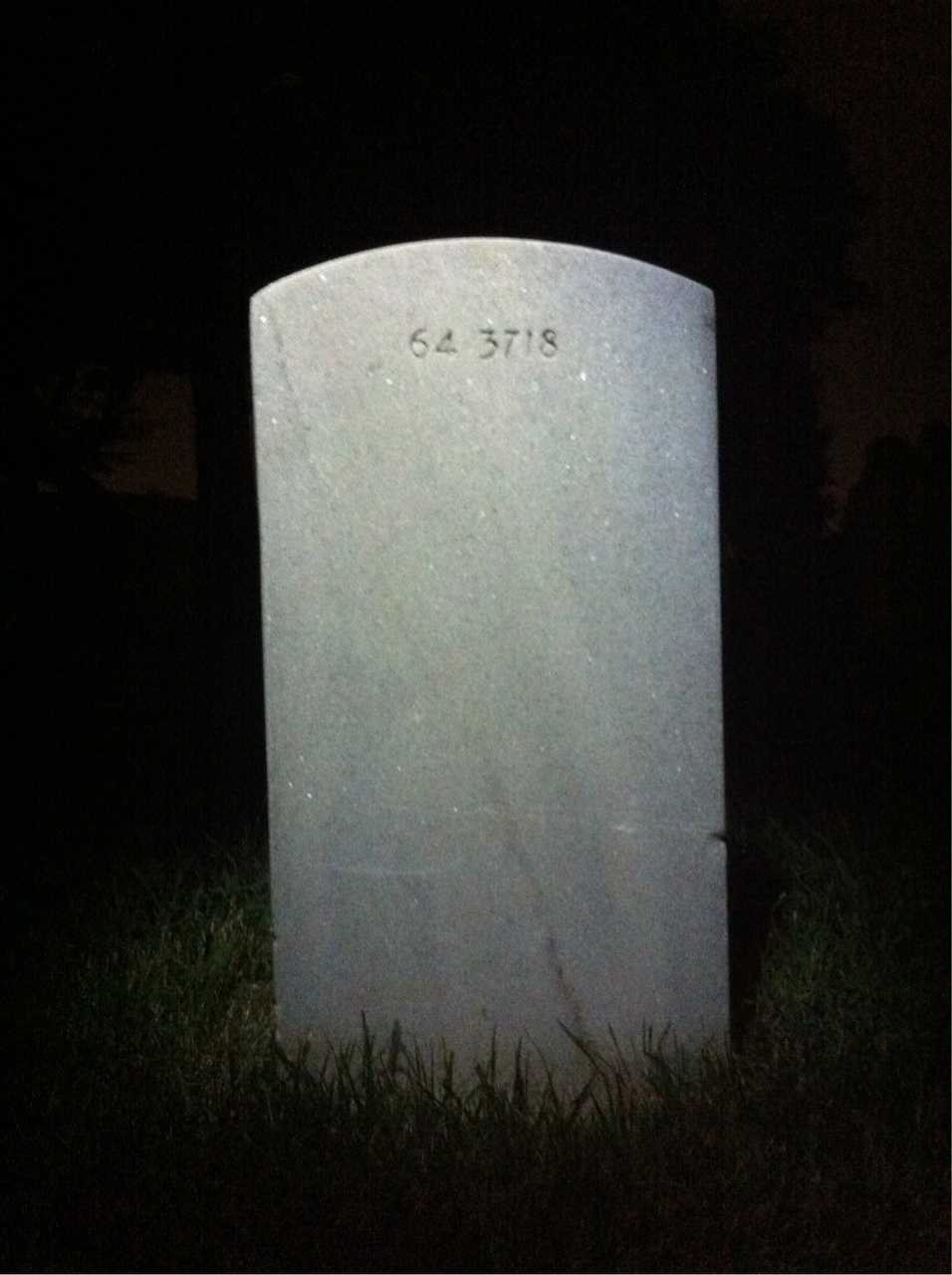 Back of headstone — Charles Monahan