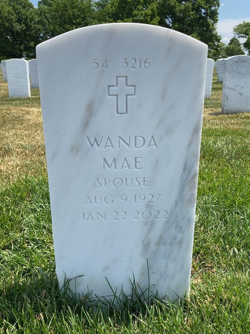 Back of headstone — Thadus Ralls