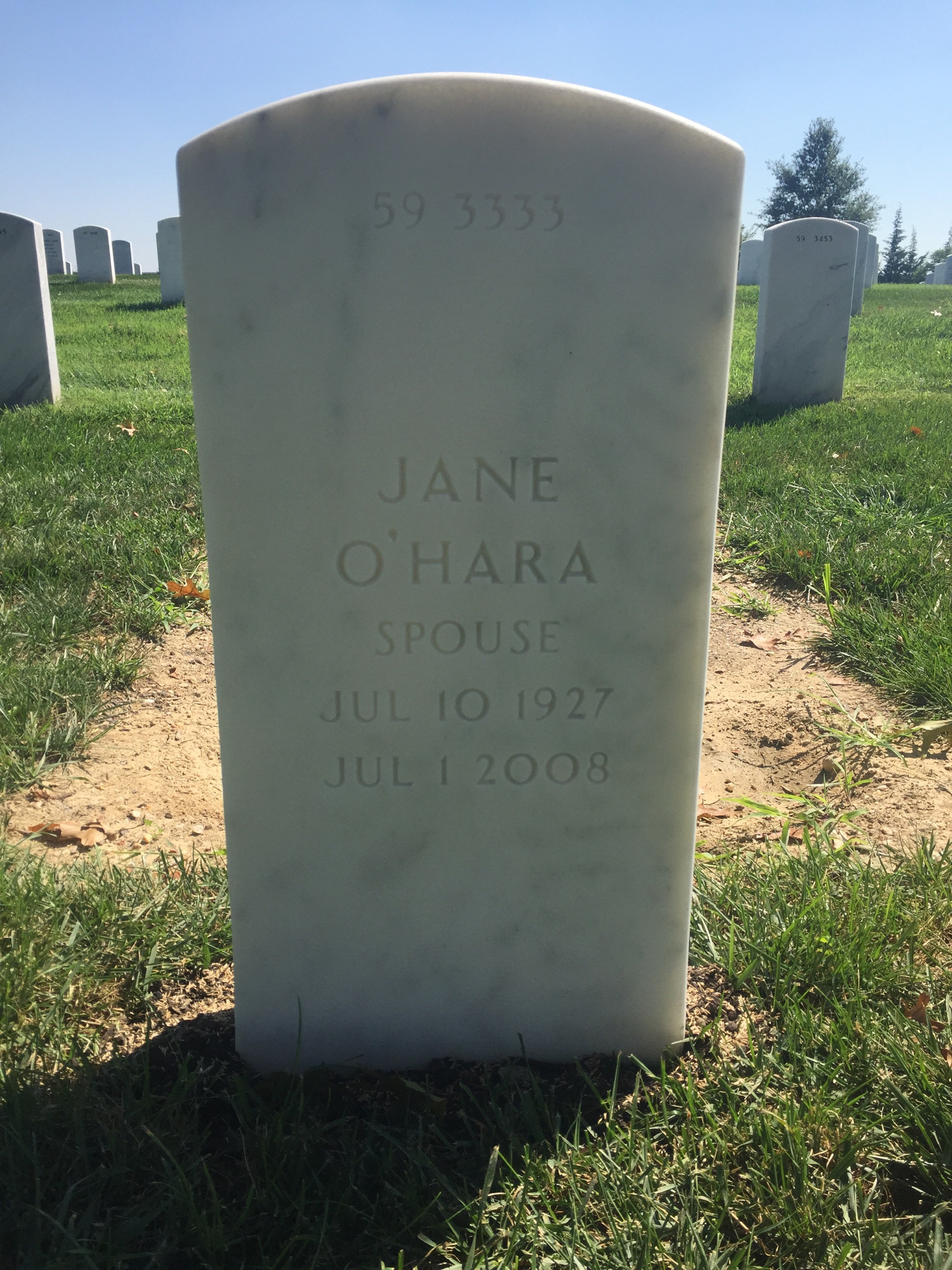 Back of headstone — Franklin Carter