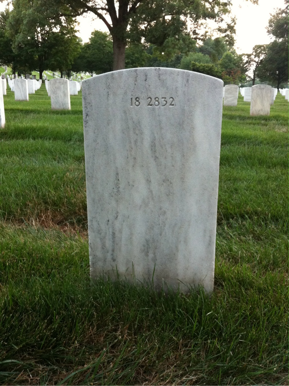 Back of headstone — Harry Abbott