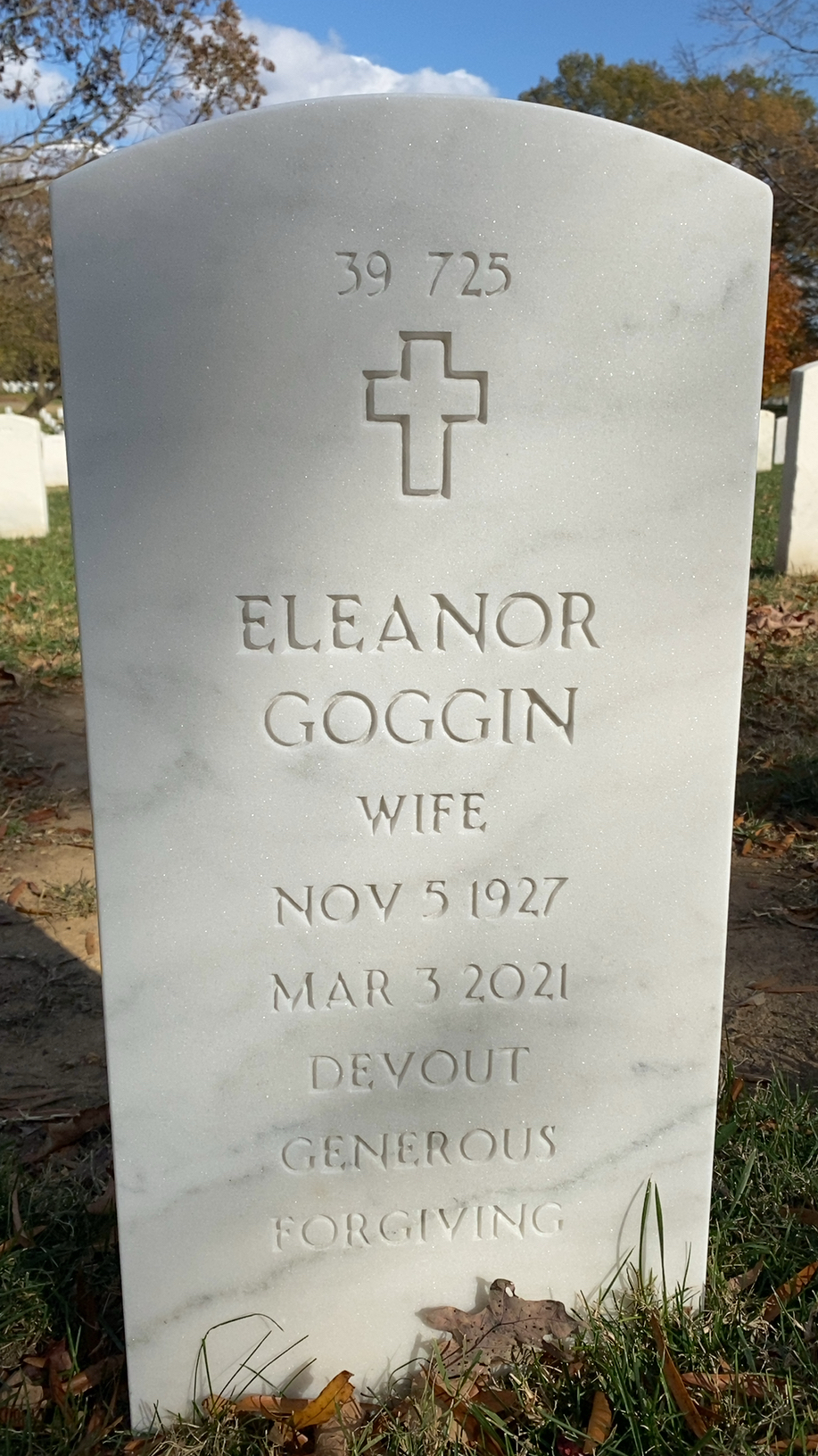 Back of headstone — Ralph Isenburg