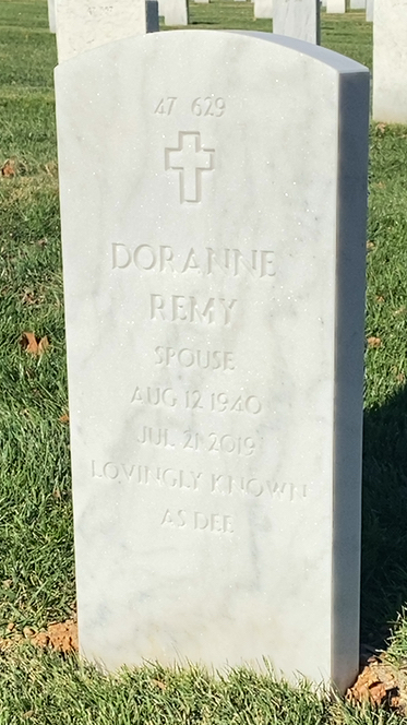 Back of headstone — Ralph Miller