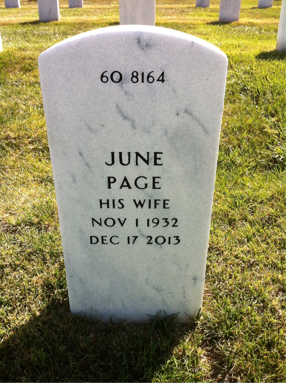 Back of headstone — William Flanagan