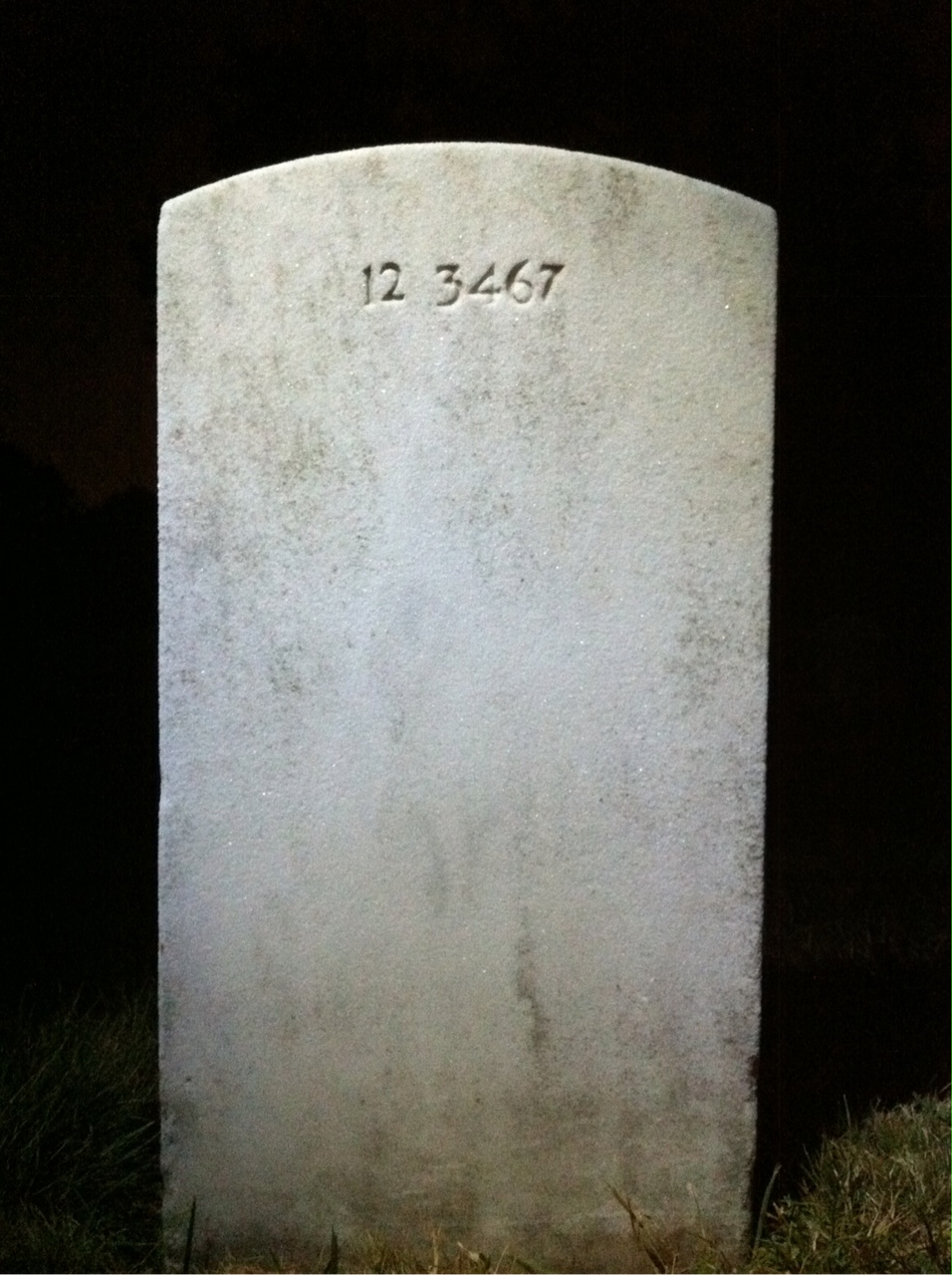 Back of headstone — Bobby Murphy