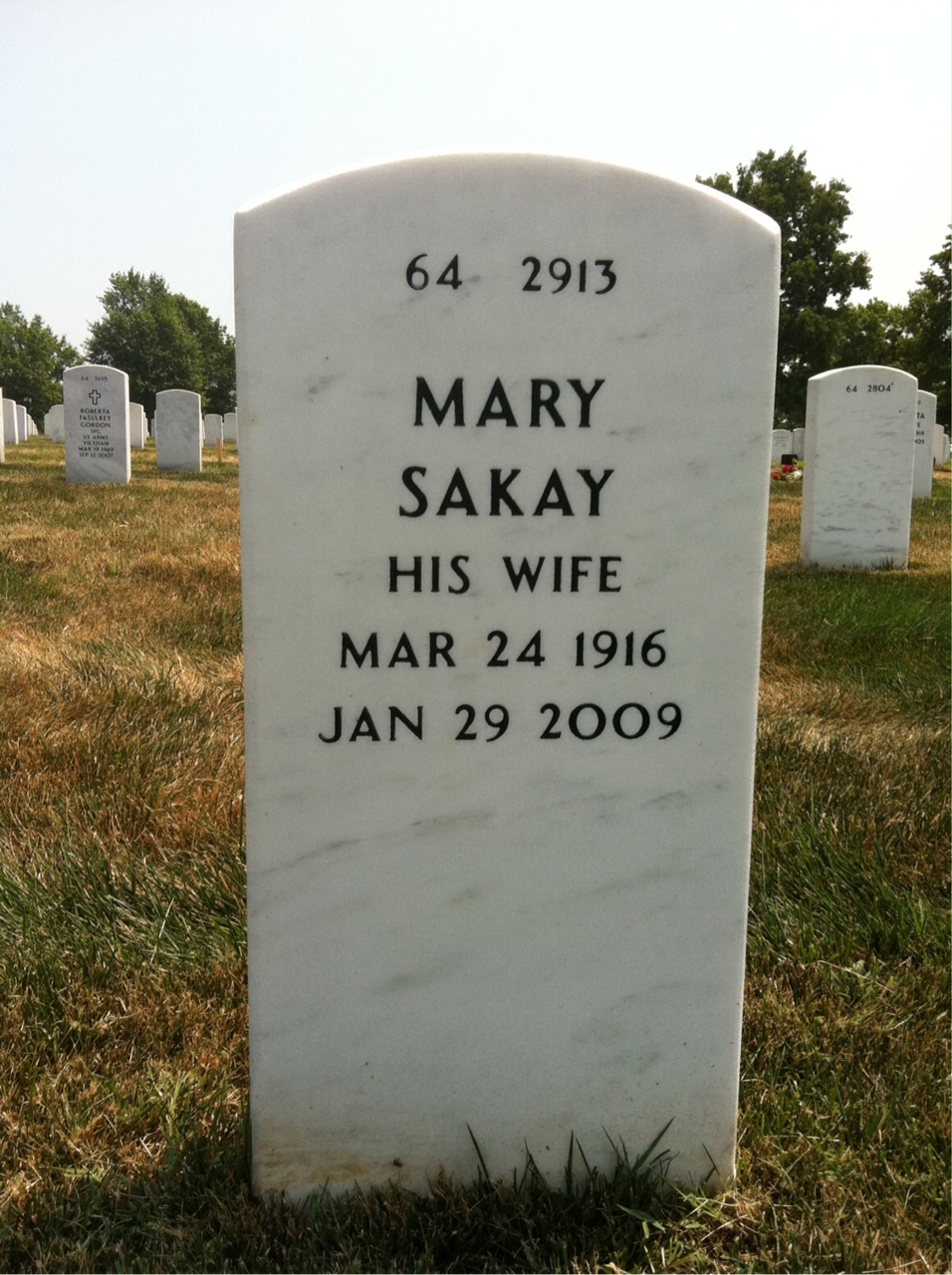 Back of headstone — Albert Jurison