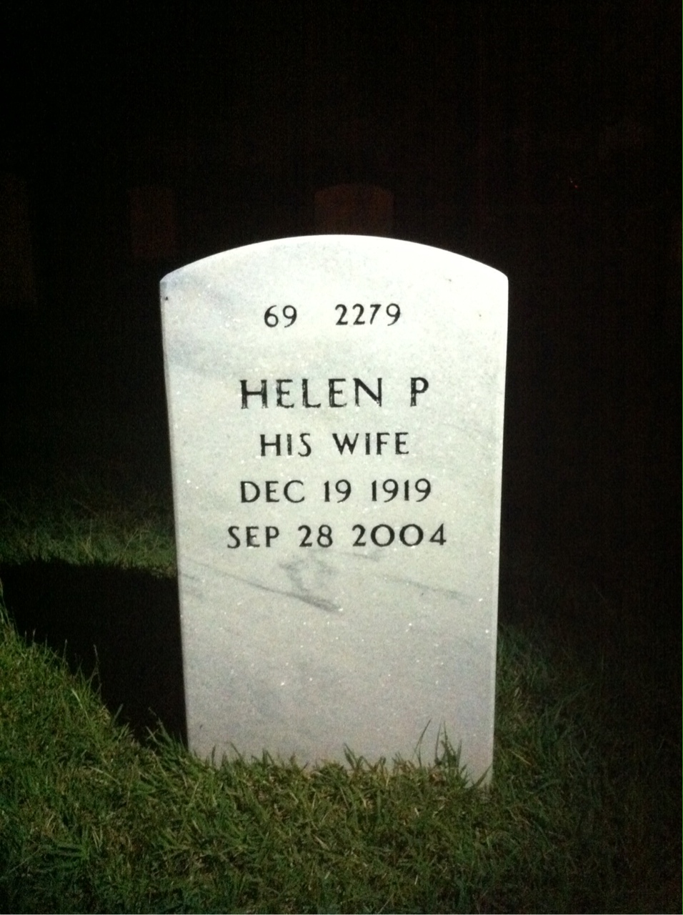 Back of headstone — Richard Bywaters