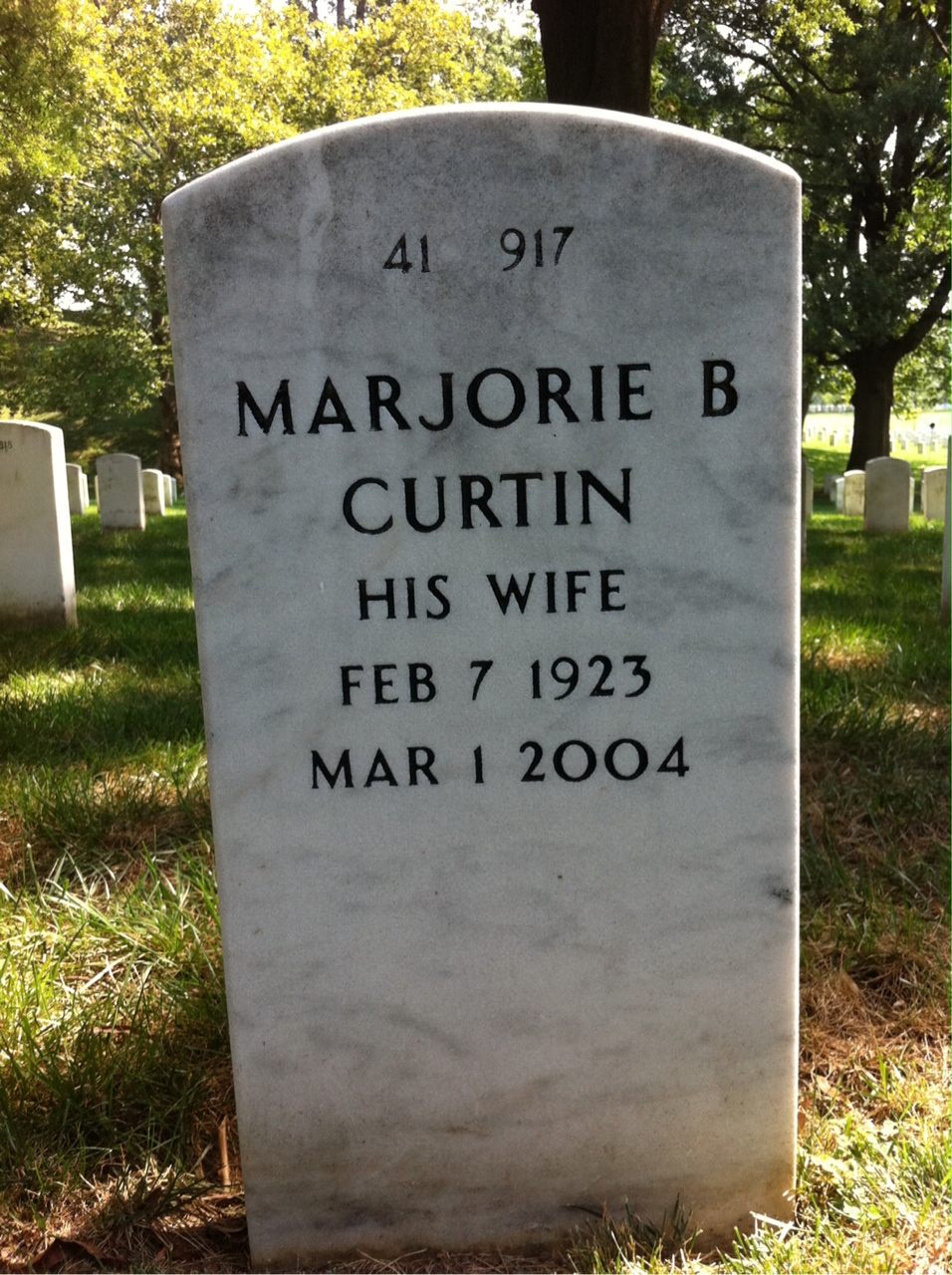 Back of headstone — Charles Bassford