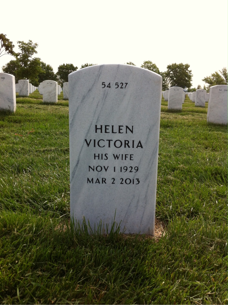 Back of headstone — George Hafner