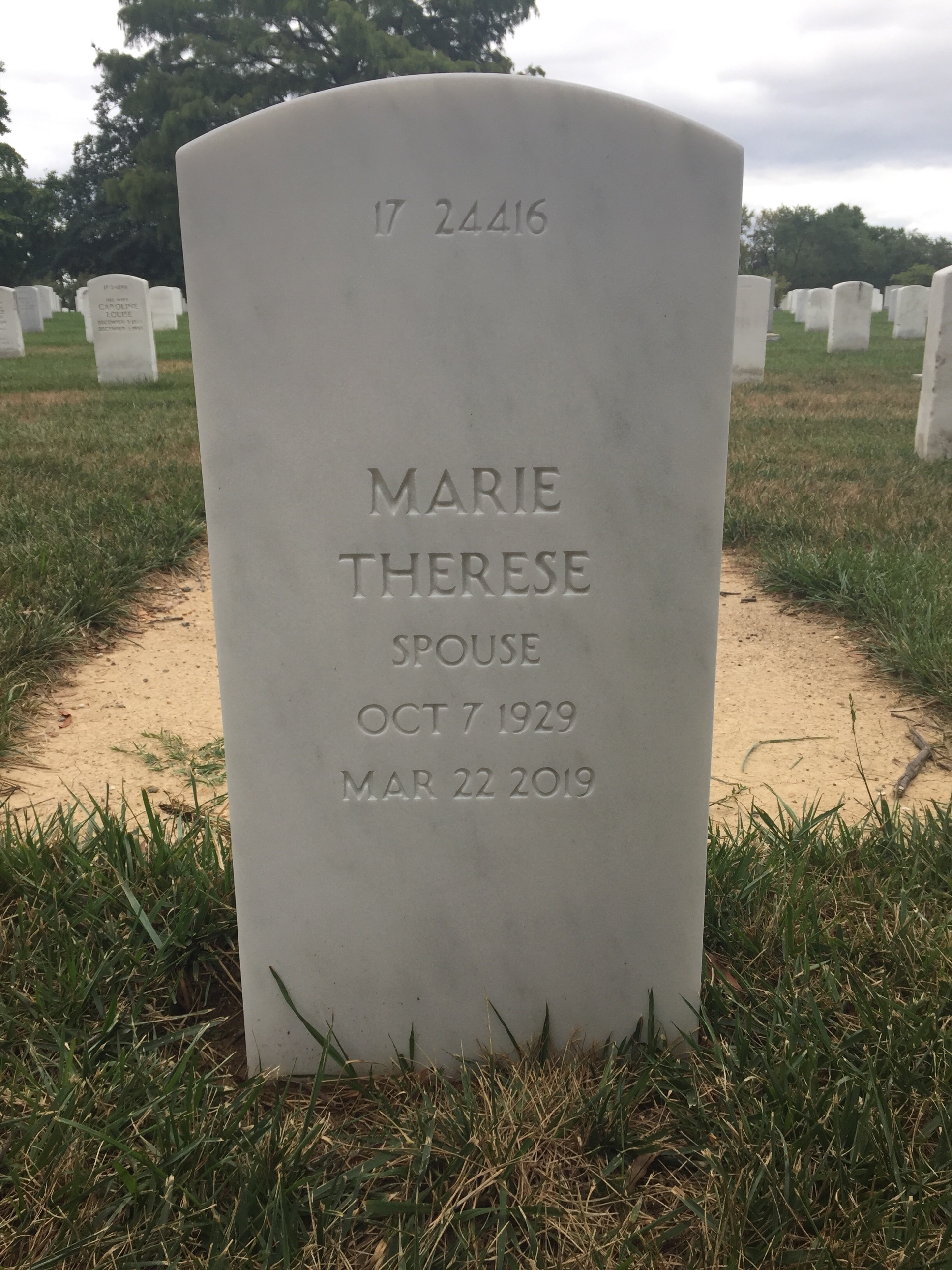 Back of headstone — Richard Zyvoloski