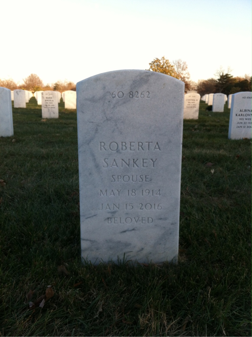 Back of headstone — Robert Hartmann