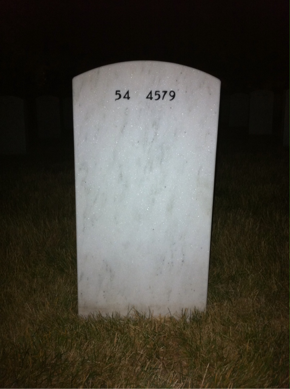 Back of headstone — Keith Welsh
