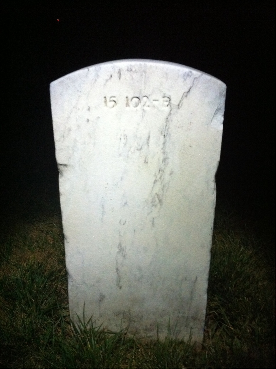 Back of headstone — Francis Achatz