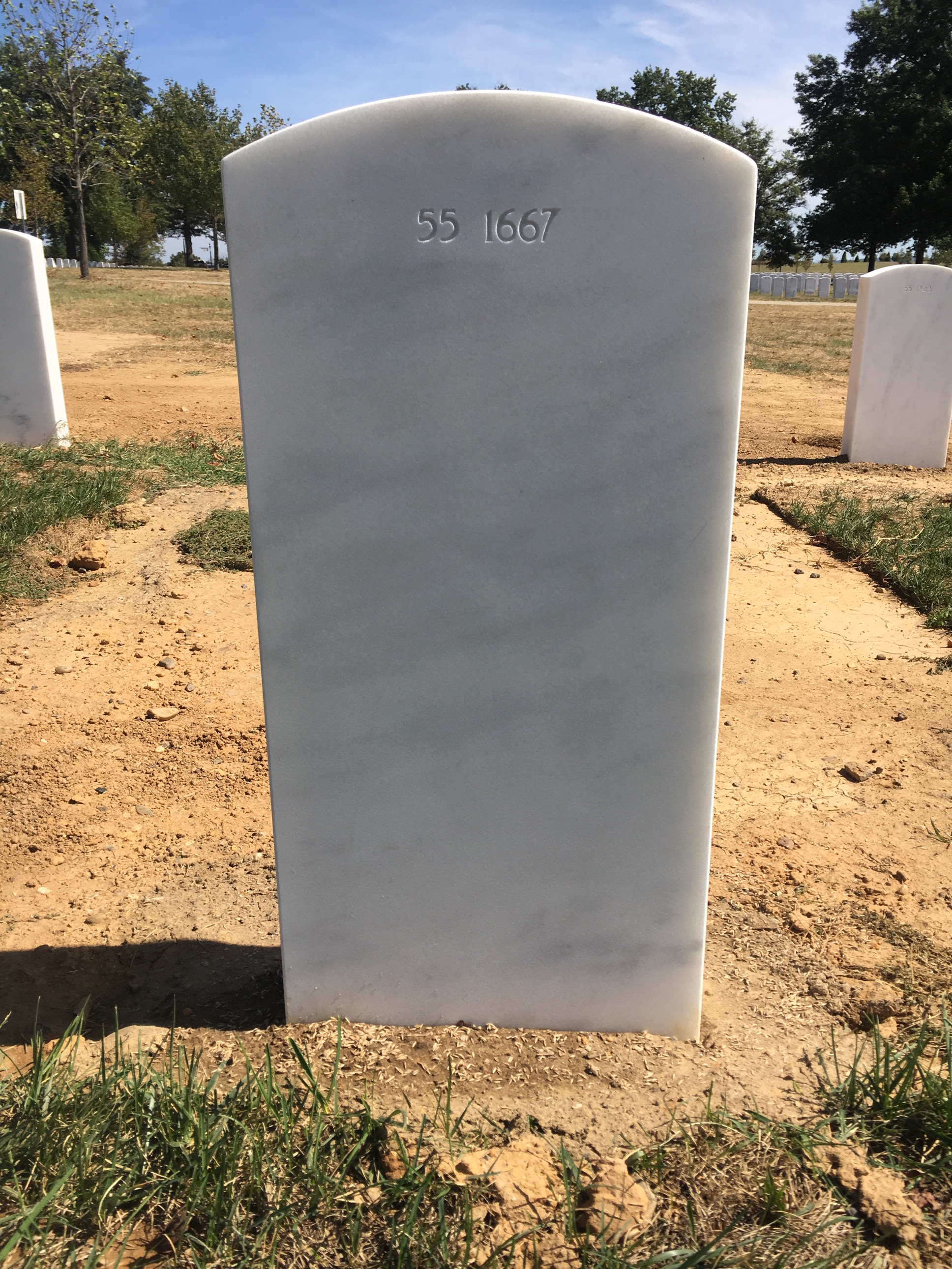 Back of headstone — Thomas Edward Woods