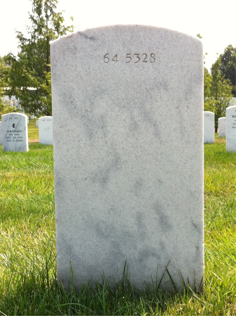 Back of headstone — Billy Howard Young