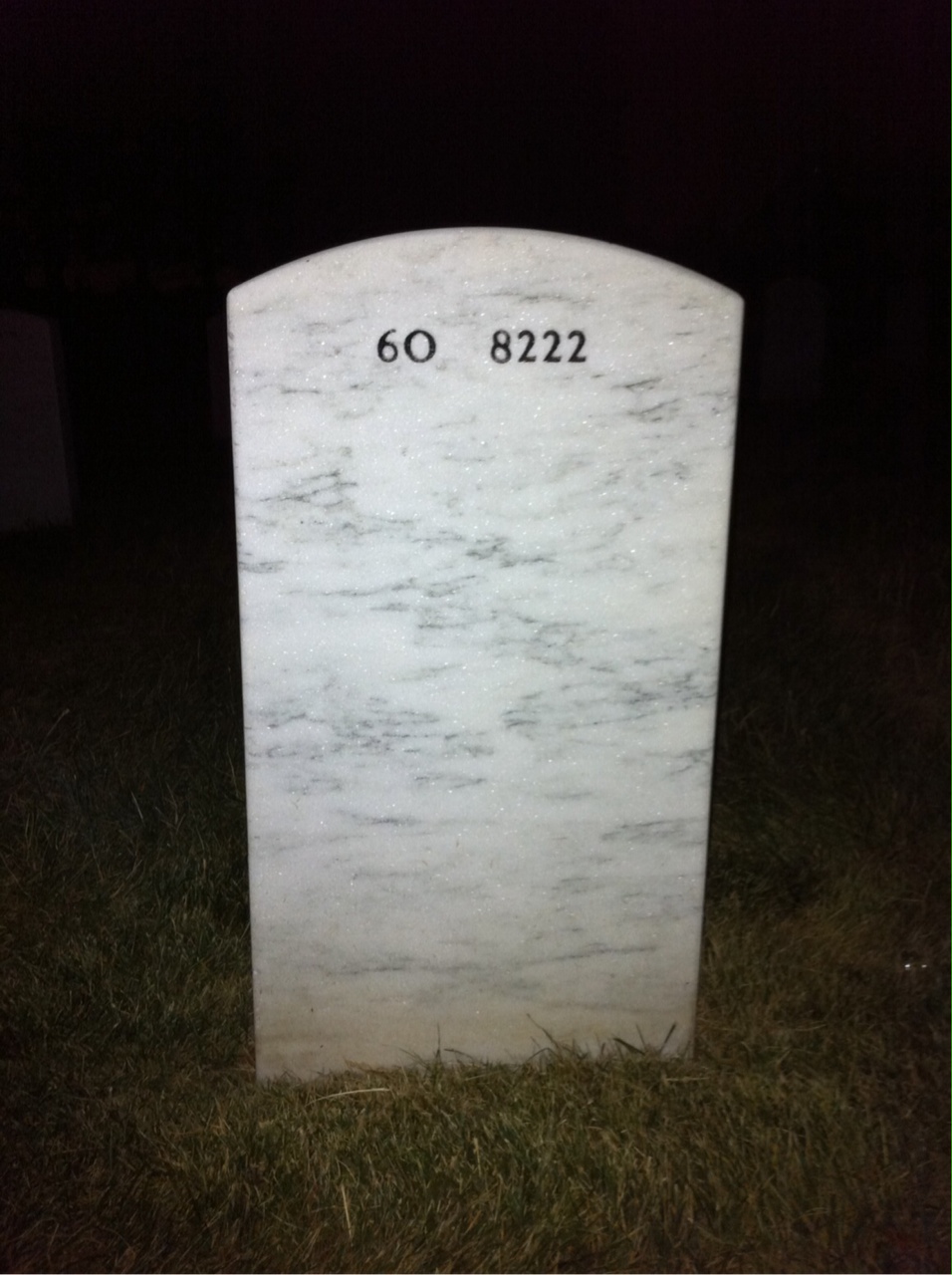 Back of headstone — Steven Valdez