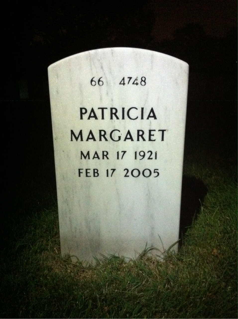 Back of headstone — Cyril Girasek