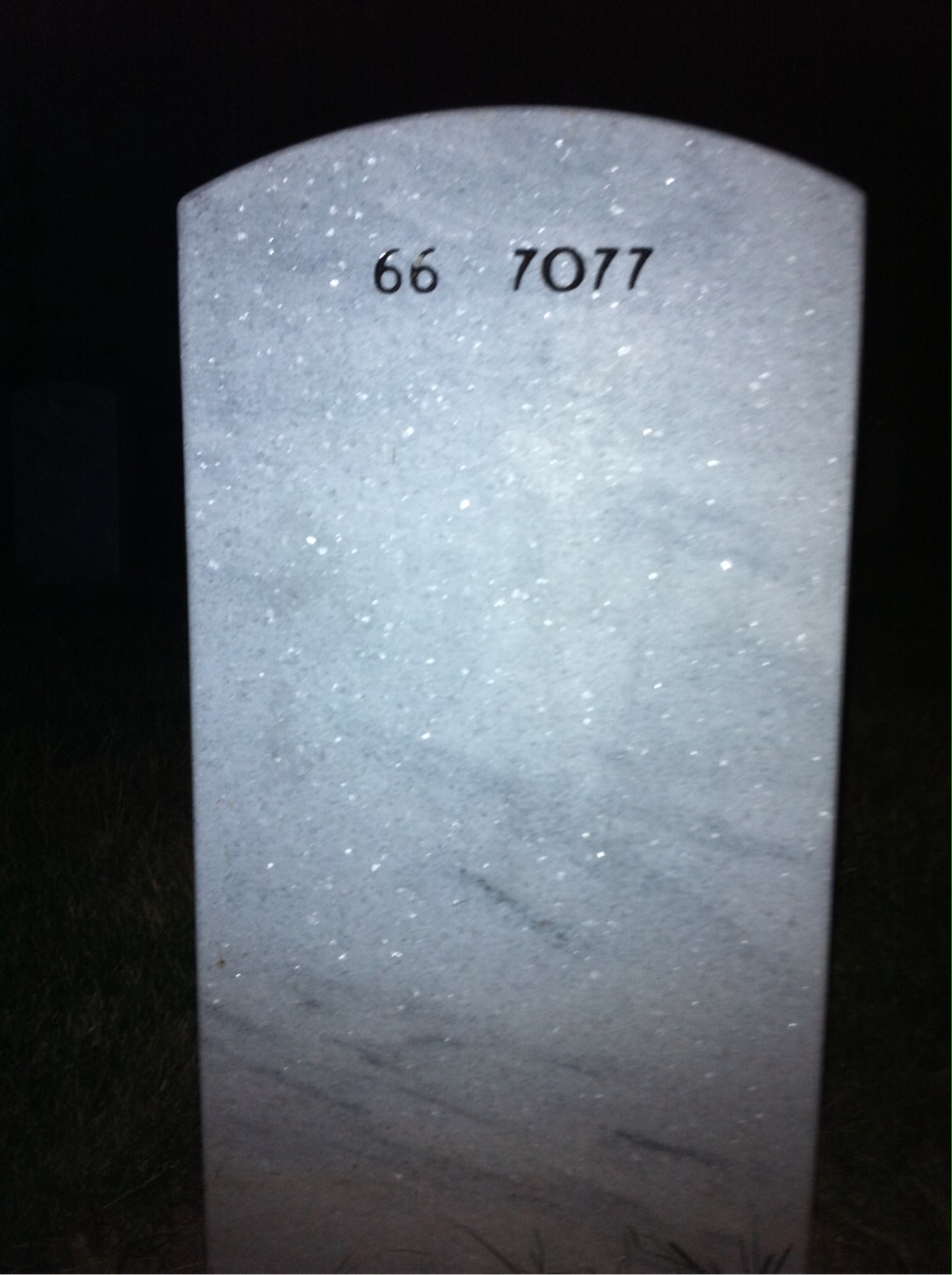 Back of headstone — Noel Rao